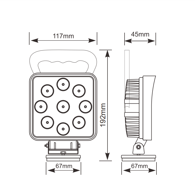 PWLSW-0005-27W - Portable LED Work Light