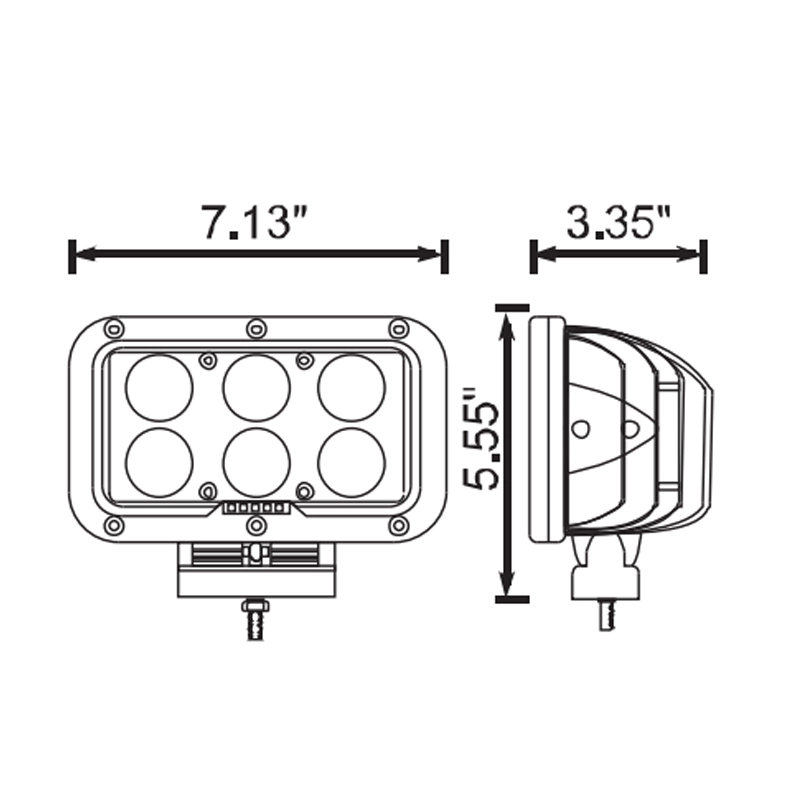 210061 - Mining Vehicle LED Work Light