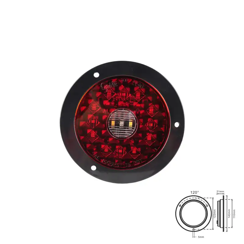 TL412046-4" Round Tail Light