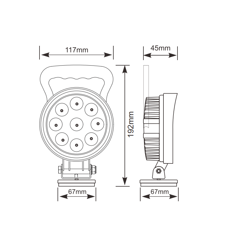 PWLSW-0007-27W - Portable LED Work Light