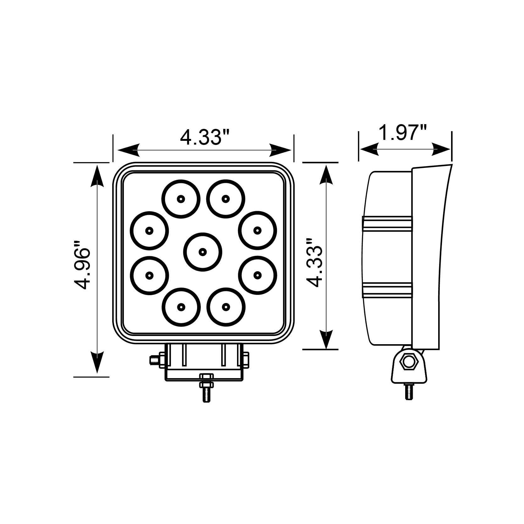 210050A - LED Tail Light for Trucks