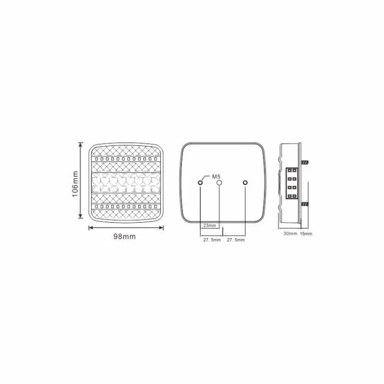 TB-77 - LED Trailer Light for Eur