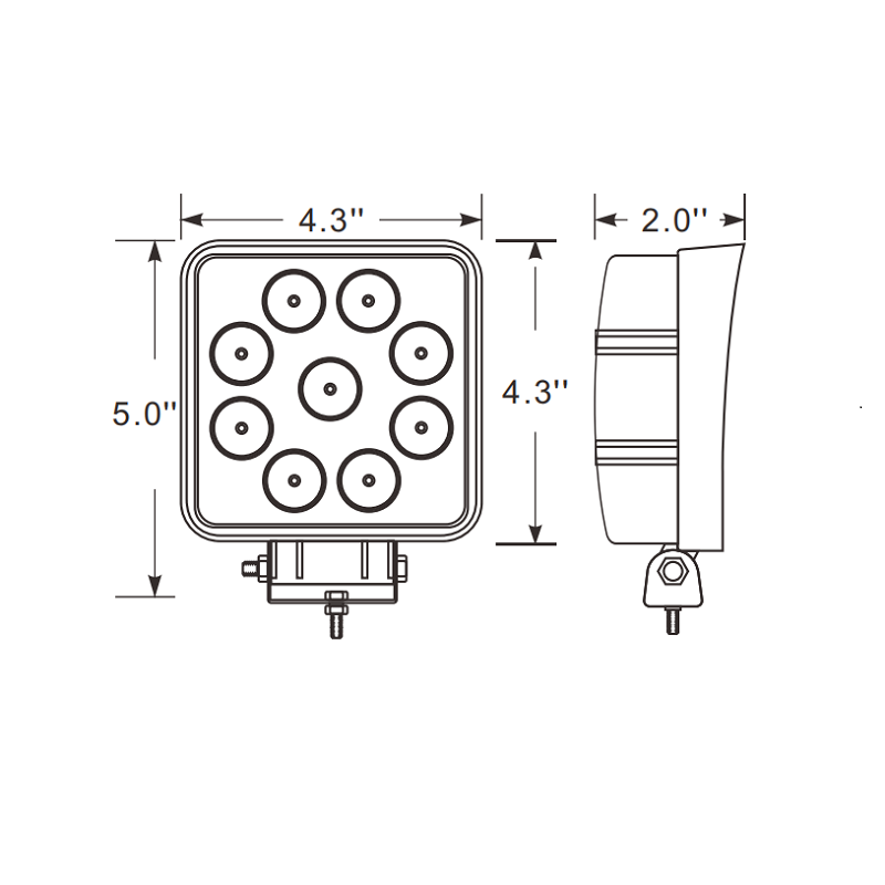 210555SW - DT Plug LED Work Light