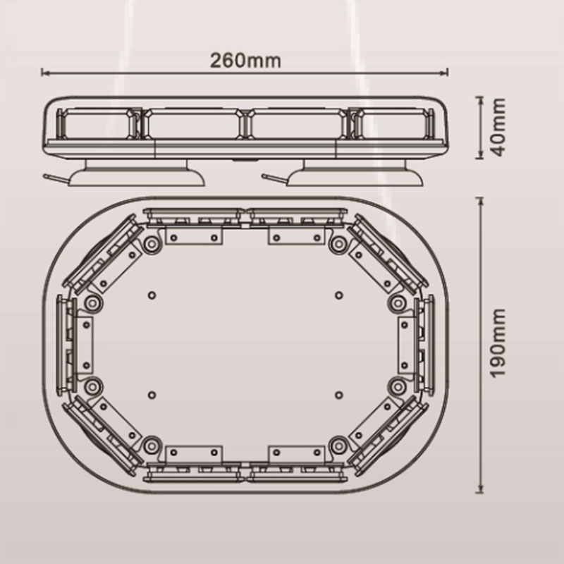 LTF-43L - LED Warning Lightbar